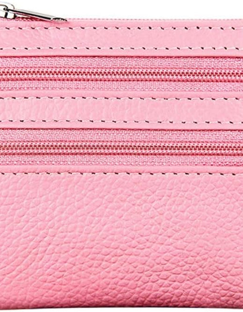 Load image into Gallery viewer, Women&#39;S Genuine Leather Coin Purse Mini Pouch Change Wallet with Key Ring

