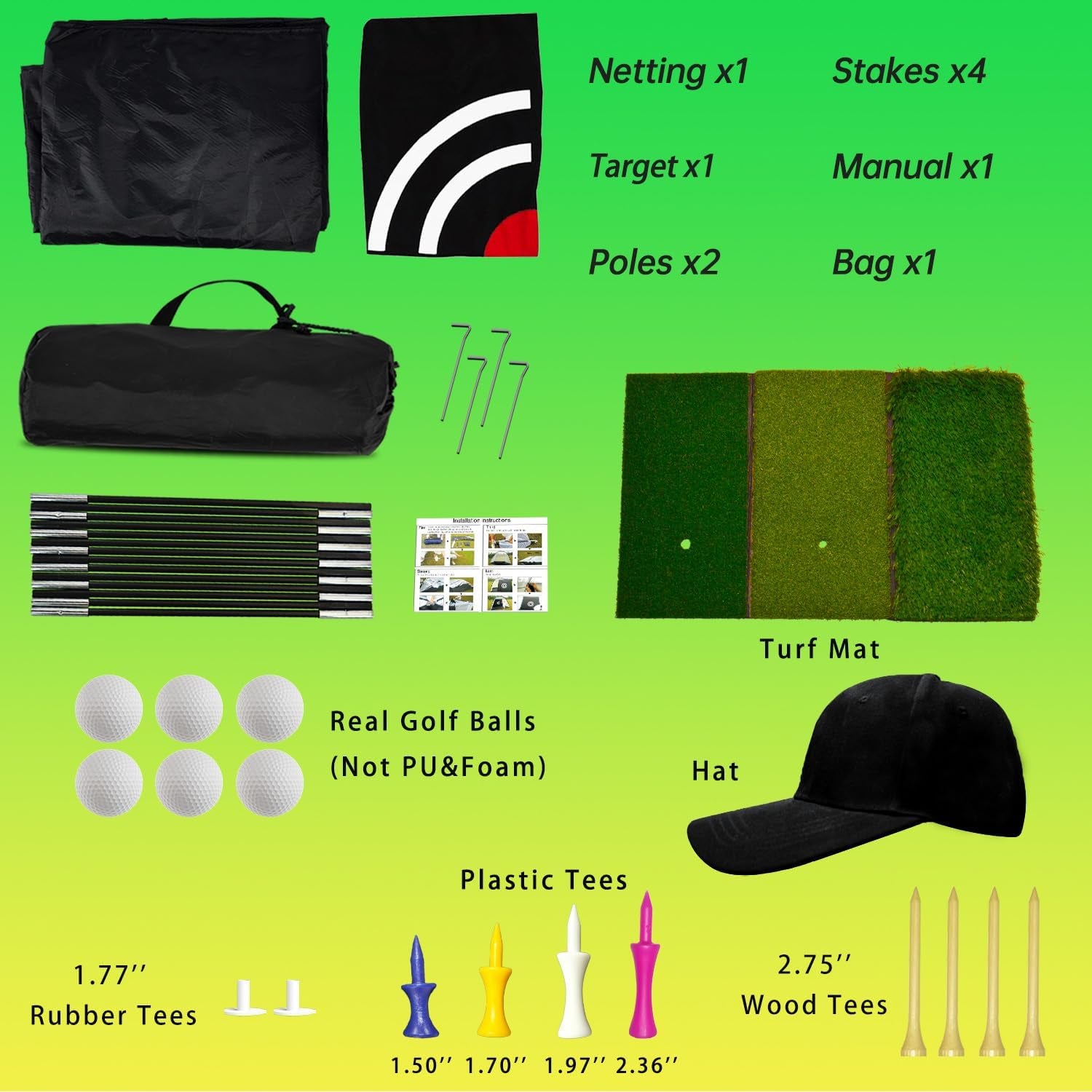 Golf Nets,Golf Net for Backyard Driving,Golf Practice Net,Indoor Golf Net,Practice Golf Net with Carry Bag and Target Cloth(Size Optional)
